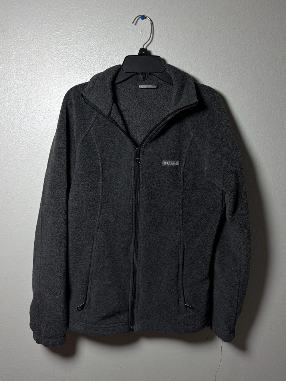 Columbia Women Outdoor Dark Gray Full-Zip Fleece Jacket size Small